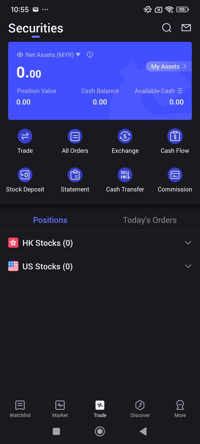 Account approved screen ready for trading